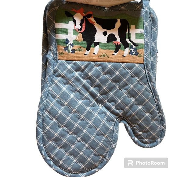 VTG 6 Pc Kitchen Starter Set - 3 Hand Towels, 2 Pot Holders, 1 Oven Mitt - NWT - Picture 2 of 4